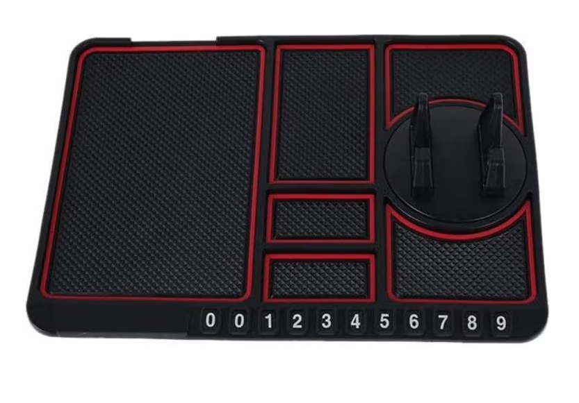 Suport telefon auto tip covoras antiderapant pad masina afisare numar telefon fixare pe bord